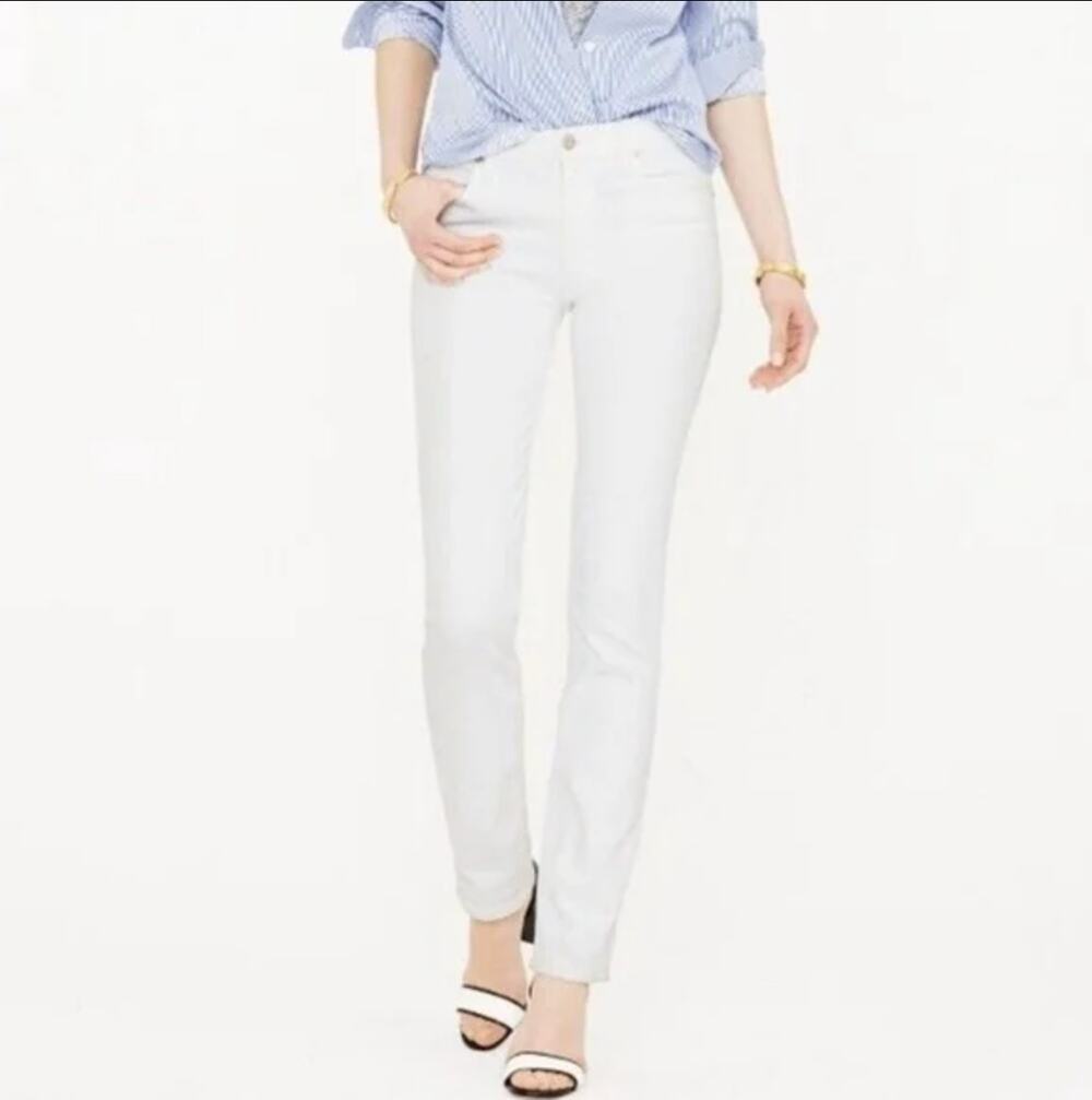J. Crew White Matchstick Cotton Denim Jeans